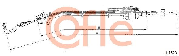 COFLE 11.1623 Accelerator Cable