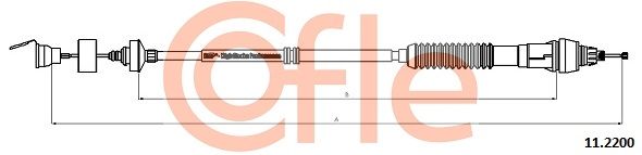 COFLE 11.2200 Cable Pull, clutch control