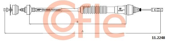 COFLE 11.2248 Cable Pull, clutch control