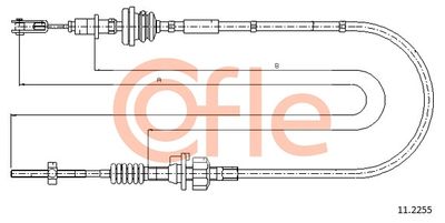 Cable Pull, clutch control COFLE 11.2255