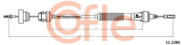 COFLE 11.2280 Cable Pull, clutch control