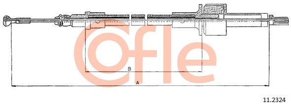 COFLE 11.2324 Cable Pull, clutch control