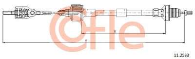 Cable Pull, clutch control COFLE 11.2533
