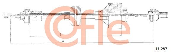 COFLE 11.287 Cable Pull, clutch control