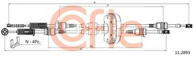 Cable Pull, manual transmission COFLE 11.2893