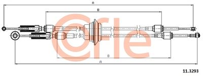 Cable Pull, manual transmission COFLE 11.3293