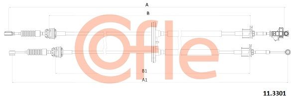 COFLE 11.3301 Cable Pull, manual transmission