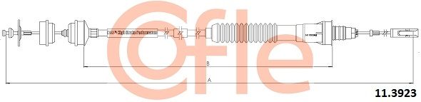 COFLE 11.3923 Cable Pull, clutch control