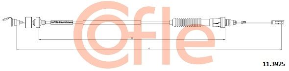 COFLE 11.3925 Cable Pull, clutch control