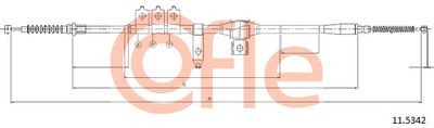 Cable Pull, parking brake COFLE 11.5342