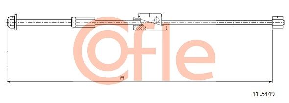 COFLE 11.5449 Cable Pull, parking brake