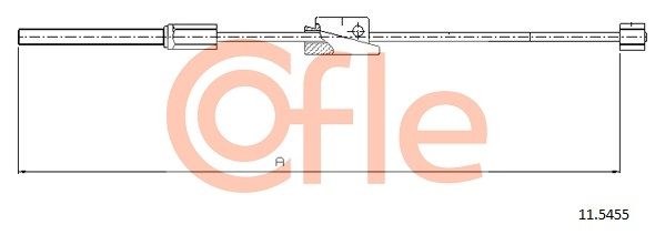 COFLE 11.5455 Cable Pull, parking brake