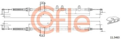 Cable Pull, parking brake COFLE 11.5463