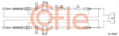 Cable Pull, parking brake COFLE 11.5467