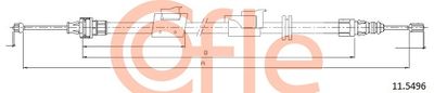 Cable Pull, parking brake COFLE 11.5496