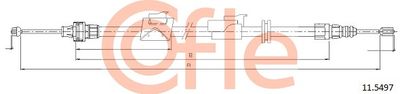 Cable Pull, parking brake COFLE 11.5497