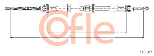 COFLE 11.5507 Cable Pull, parking brake
