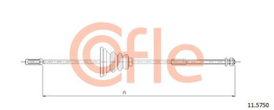 Cable Pull, parking brake COFLE 11.5750