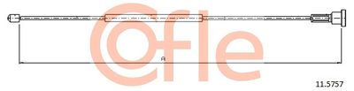 Cable Pull, parking brake COFLE 11.5757