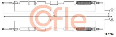 Cable Pull, parking brake COFLE 11.5774