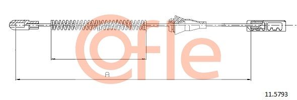 COFLE 11.5793 Cable Pull, parking brake