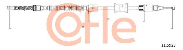 COFLE 11.5923 Cable Pull, parking brake