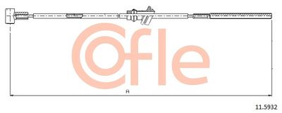 Cable Pull, parking brake COFLE 11.5932