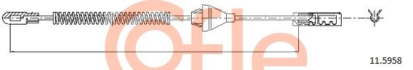 COFLE 11.5958 Cable Pull, parking brake