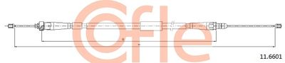 Cable Pull, parking brake COFLE 11.6601