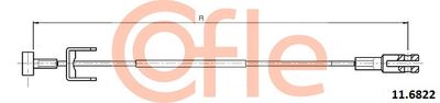 Cable Pull, parking brake COFLE 11.6822