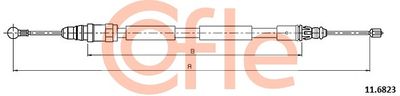 Cable Pull, parking brake COFLE 11.6823