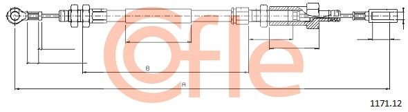 COFLE 1171.12 Cable Pull, parking brake