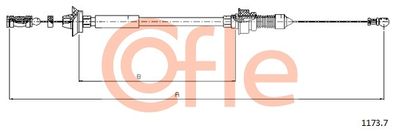 Accelerator Cable COFLE 1173.7