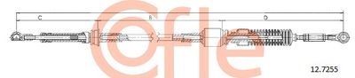 Cable Pull, manual transmission COFLE 12.7255
