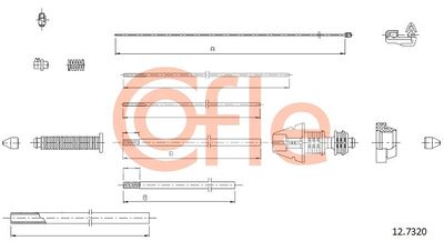 Accelerator Cable COFLE 12.7320