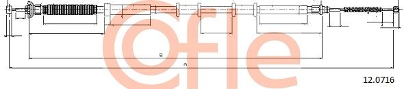 COFLE 12.0716 Cable Pull, parking brake