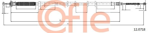 COFLE 12.0718 Cable Pull, parking brake