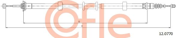 COFLE 12.0770 Cable Pull, parking brake