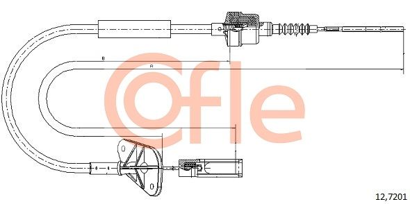 COFLE 12.7201 Cable Pull, clutch control