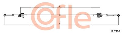 Cable Pull, manual transmission COFLE 12.7256
