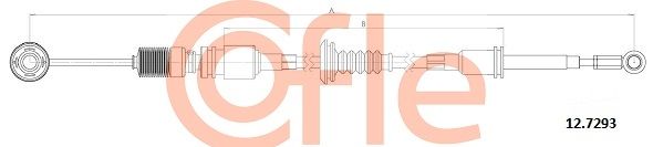 COFLE 12.7293 Cable Pull, manual transmission