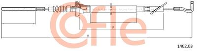 Cable Pull, clutch control COFLE 1402.03