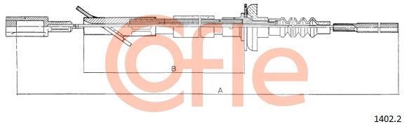 COFLE 1402.2 Cable Pull, clutch control