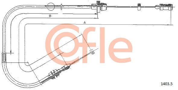 COFLE 1403.5 Accelerator Cable