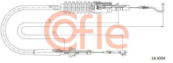 COFLE 14.4304 Accelerator Cable