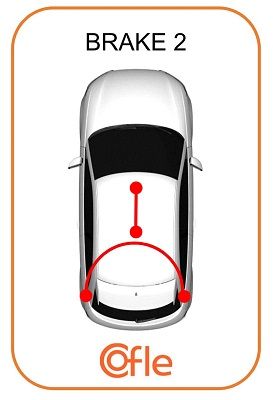 COFLE 15.103E Cable Pull, parking brake