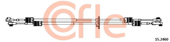 COFLE 15.2460 Cable Pull, manual transmission