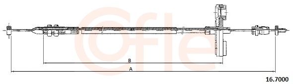 COFLE 16.7000 Accelerator Cable