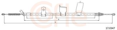 Cable Pull, parking brake COFLE 17.0347