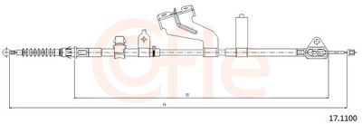 Cable Pull, parking brake COFLE 17.1100